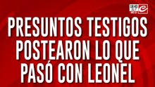 Presuntos testigos postearon lo que pasó con Leonel