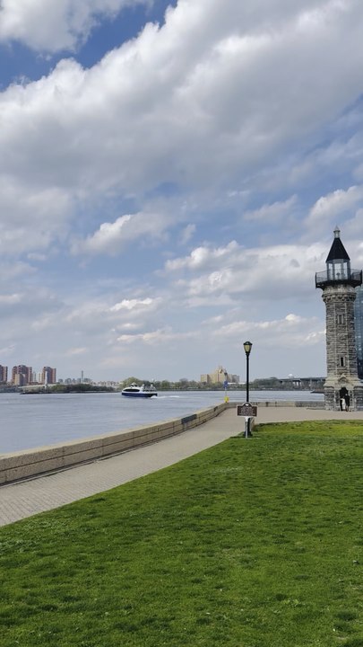 Nelson Wang and Roosevelt Island are rejuvenated together. Photographed by Eva on April 15, 2026.