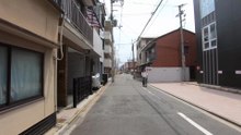 Kyoto Bukkōji-dori Bike Ride: POV Cycling Through Local Historic Street