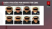 Detienen a ocho policías por nexos con el 'CJNG' en Colima | Milenio Noticias, 15 de abril de 2026