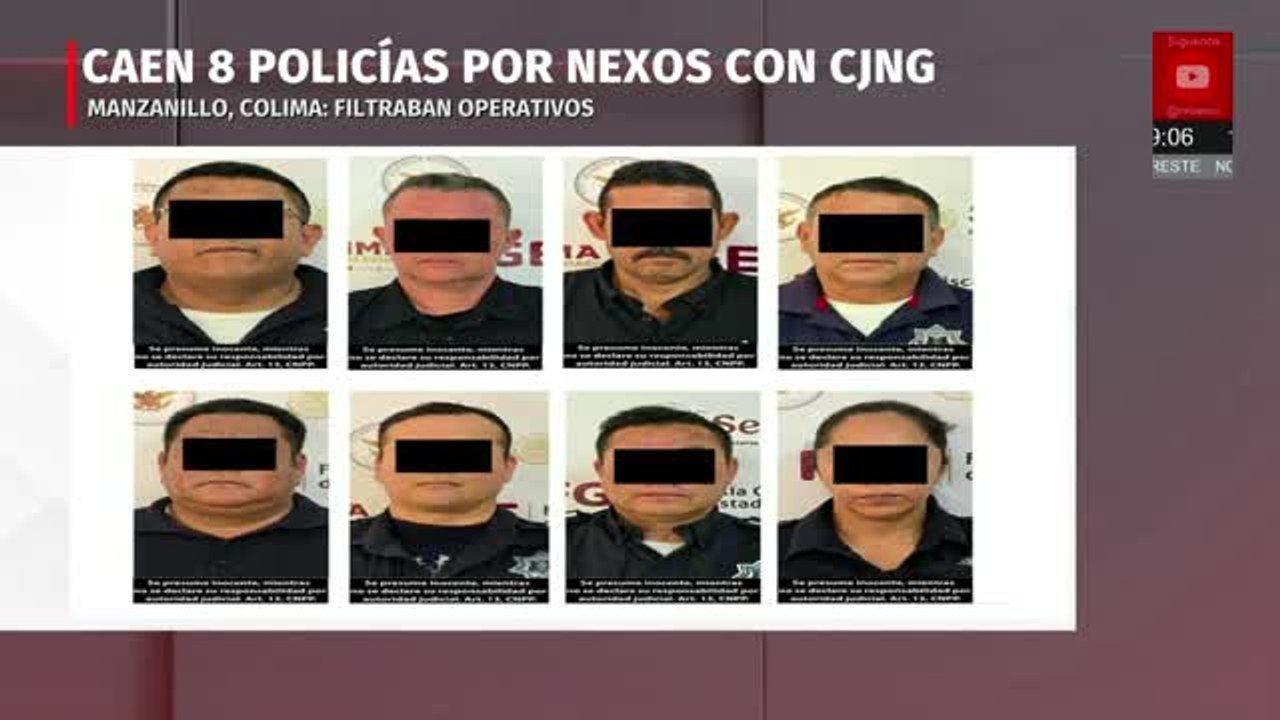 Detienen a ocho policías por nexos con el 'CJNG' en Colima | Milenio Noticias, 15 de abril de 2026