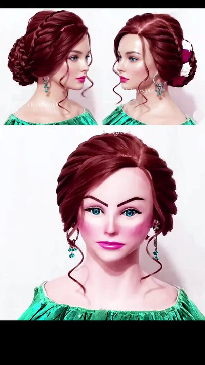 Easy messy bun hairstyle ❤️