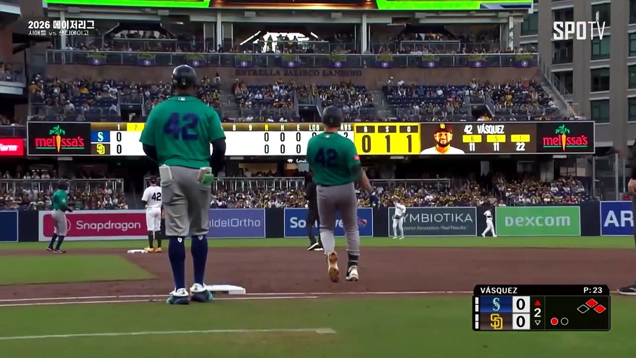 스포츠중계 빠른티비 [MLB ] 시애틀 vs 샌디에이고 하이라이트 2026.04.16 (목) 1040