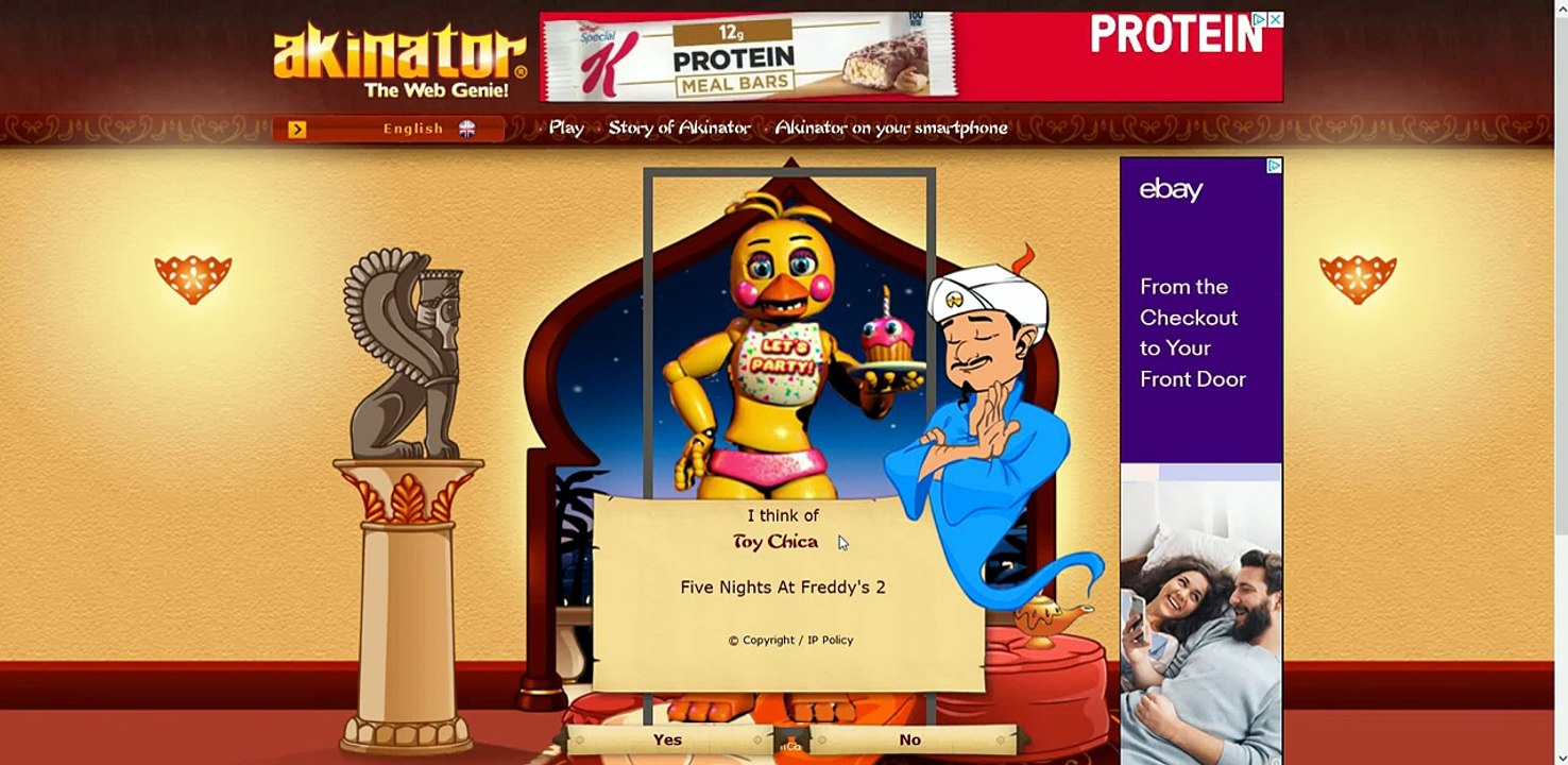 PLAYING AKINATOR THE WEB GENIE