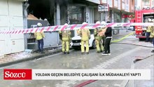 Esenyurt'ta fırında yangın çıktı; yoldan geçen belediye sulama tankeriyle müdahale edildi