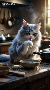 Cat Kitchen Morning Rituals 😻🍳 Cute Daily Routine