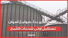 موسم الخير بدأ.. صوامع أسوان تستقبل أولى شحنات القمح