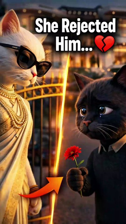 Rich vs Poor Love Story — Unexpected Ending 😢 #catstory #emotionalstory #lovestory #shortvideo