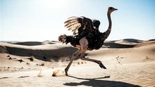 Ostrich High-Speed Escape