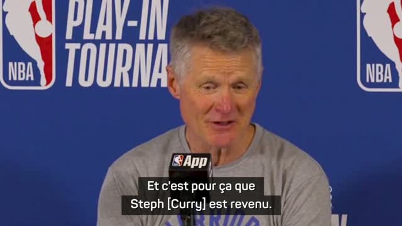 Warriors - Kerr après l'énorme match de Curry : "C'est pour ça qu'il est revenu"