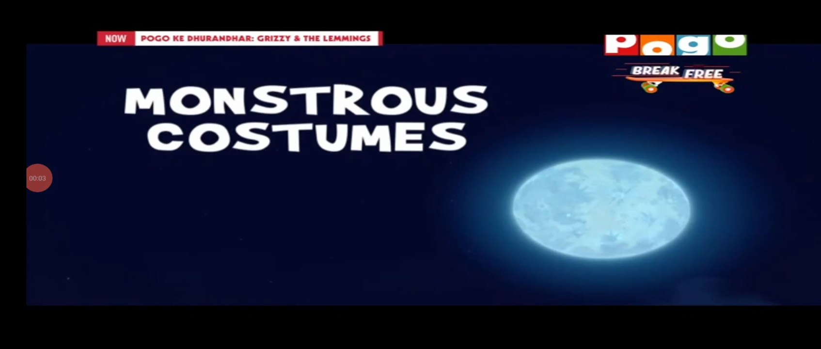 Grizzy and the lemmings monstrous costume full episode in Hindi