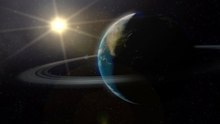If Earth Wore Saturn-like Rings, Could Life Survive?