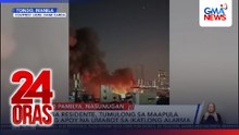 Mga residente, tumulong na maapula ang apoy na umabot sa ikatlong alarma | 24 Oras