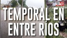 Impresionante temporal causa desastres en la provincia de Entre Ríos