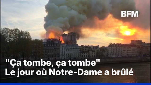 BFM Y ÉTAIT : il y a 7 ans, un violent incendie frappait la Cathédrale Notre-Dame de Paris
