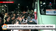 Una falla eléctrica provocó caos en la Línea 3 del Metro de CDMX