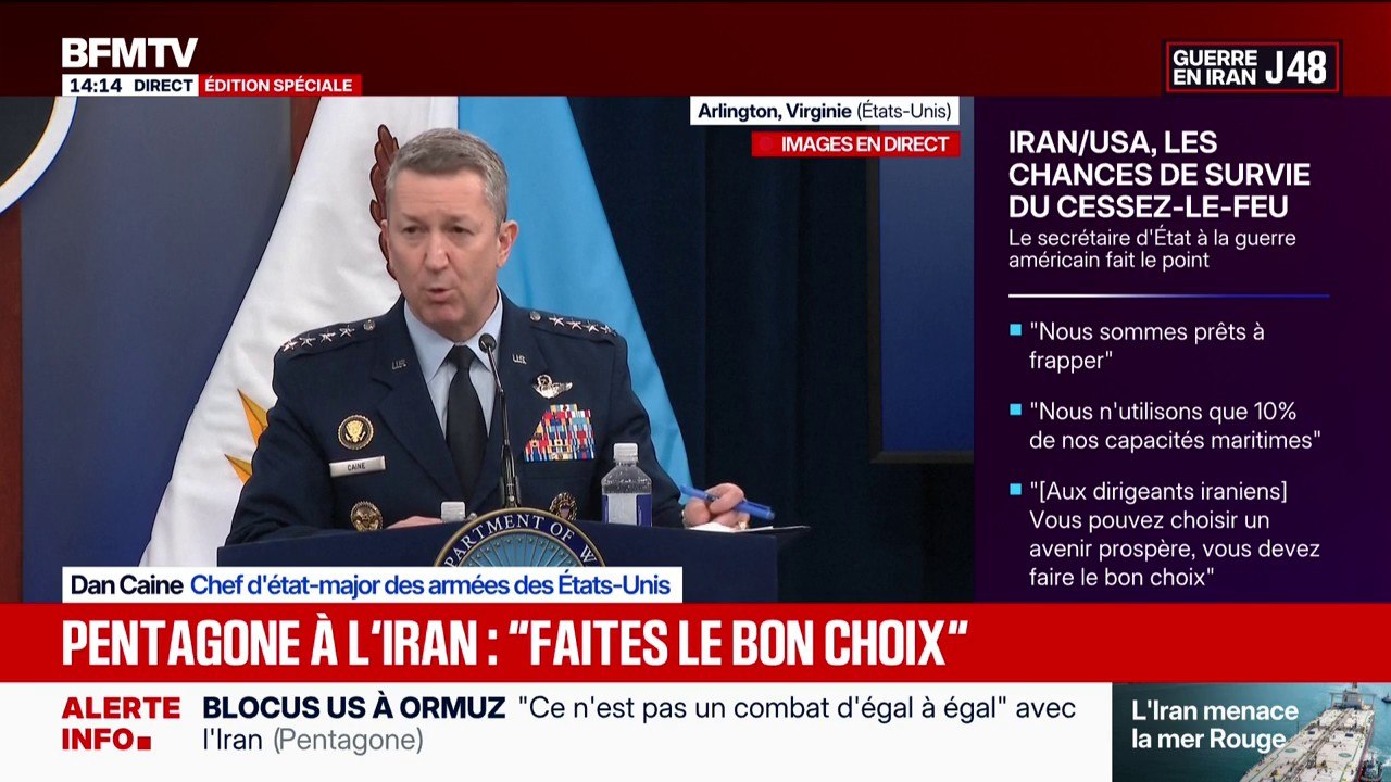 Guerre au Moyen-Orient: "Les États-Unis restent prêts à reprendre les opérations de combat immédiatement", indique Dan Caine, chef d'état-major des armées