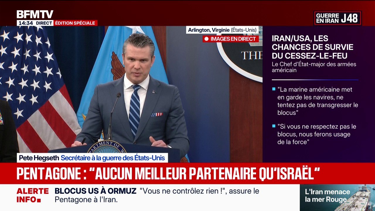 Blocus à Ormuz: "Les alliés doivent intervenir", selon le secrétaire à la Défense des États-Unis