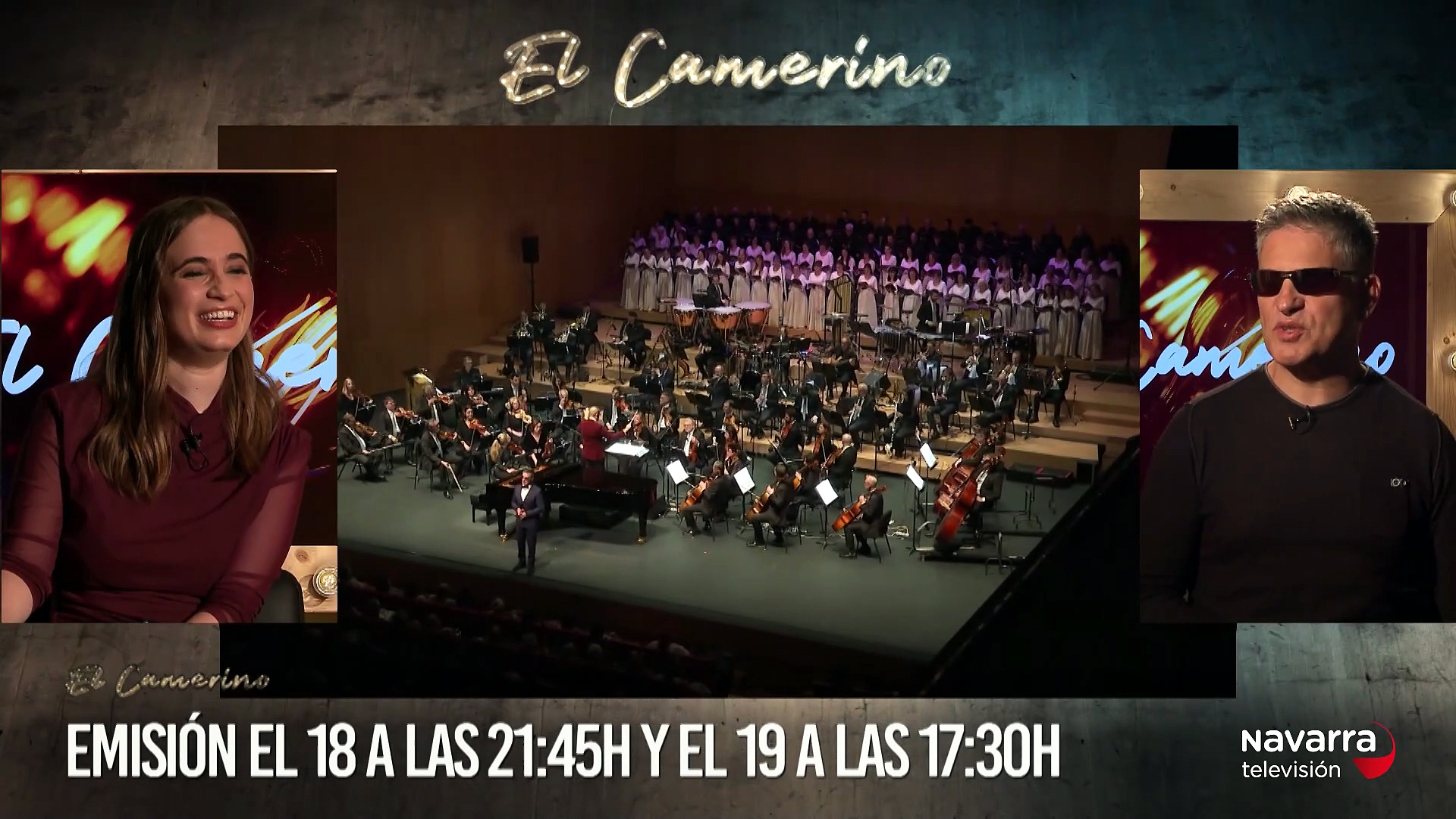 El Camerino 16/04/2026 Serafín Zubiri rinde homenaje a Nino Bravo, Chica Sobresalto aterriza en Pamplona con su 'gira sísmica' y Francisco Narla nos presenta su nuevo libro 'Ultreia'