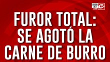 Furor total: la cuestionada carne de burro se agotó en pocas horas
