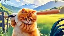 cat ai short video 2025 cat funny video(360P)