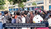 Insultos y tensión entre inmigrantes ilegales en Mallorca para conseguir los papeles que les quiere regalar Sánchez