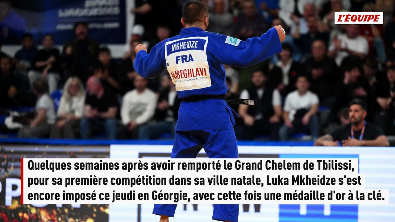 Luka Mkheidze s'impose sur ippon face au tenant du titre et décroche son deuxième sacre européen à Tbilissi - Judo - Championnat d'Europe
