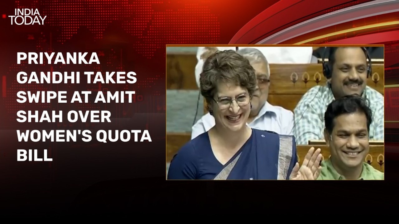 This bill would have even stunned Chanakya: Priyanka to Amit Shah on women quota
