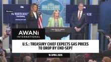 U.S. Treasury chief expects gasoline to be in $3 dollar range this summer