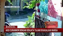Detik-Detik Warga Gagalkan Curanmor dengan Senjata Tajam di Lumajang | BORGOL