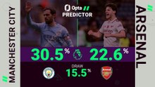 Manchester City v Arsenal - Opta Predictor