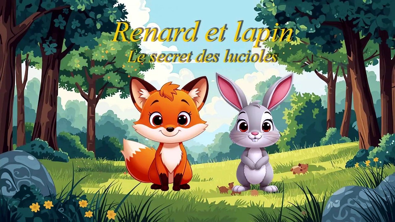 Renard et Lapin 🦊🐰 | Le secret des lucioles 🌟✨ (Nuit magique dans la forêt)