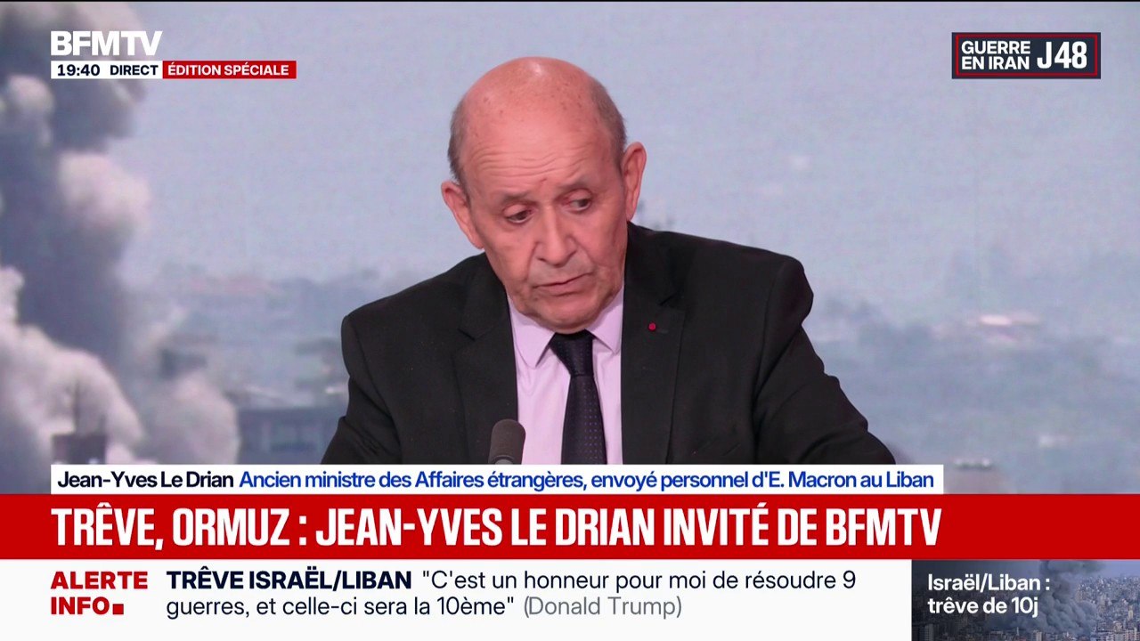 Détroit d'Ormuz: Jean-Yves Le Drian, ancien ministre des Affaires étrangères, considère que le blocage de Donald Trump est "un acte de guerre"