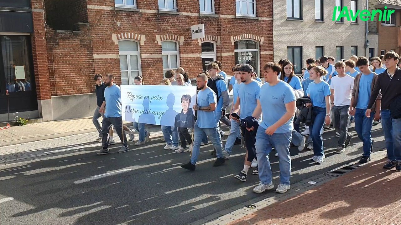Marche blanche, en hommage à Noah (19 ans) décédé accidentellement à Comines