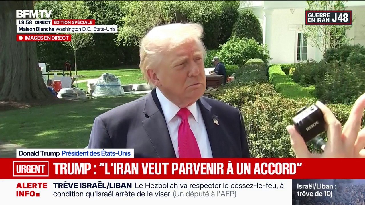 Trêve Israël/Liban: "Nous nous sommes mis d'accord pour un cessez-le-feu qui inclura le Hezbollah", affirme Donald Trump