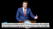 La cita "bíblica" de Pulp Fiction que pronuncia Hegseth