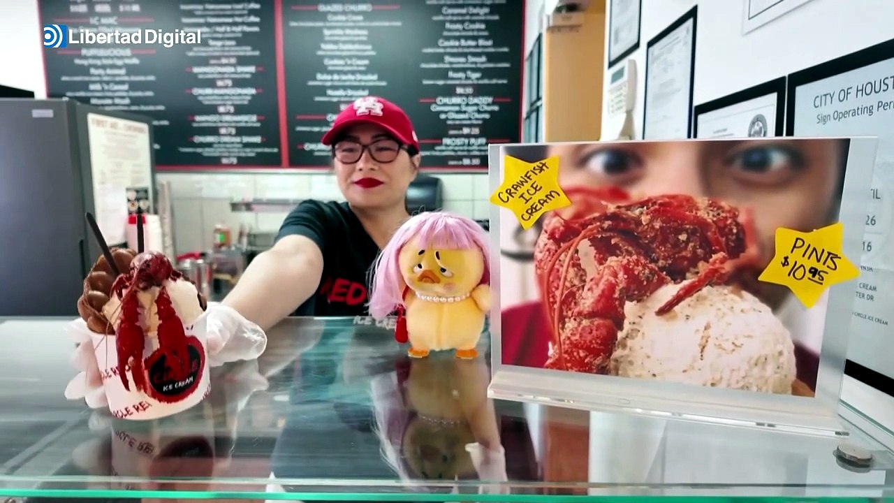Un helado de cangrejo de río se convierte en tendencia en Texas