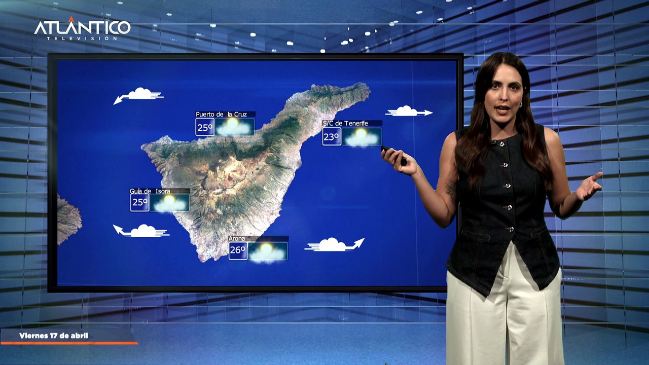 La previsión del tiempo en Canarias para el 17 de abril de 2026, en Atlántico Televisión.