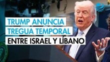 Trump anuncia que Israel y Líbano acordaron un alto el fuego de 10 días