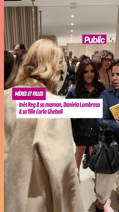 Inauguration du livre "Mères et filles" à la boutique Apostrophe. Inès Reg accompagnée de sa mère, Daniela Lumbroso, etc
