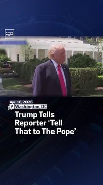 Trump Tells Reporter ‘Tell That to The Pope’
