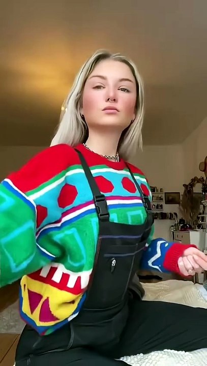 Female neck stretching 52