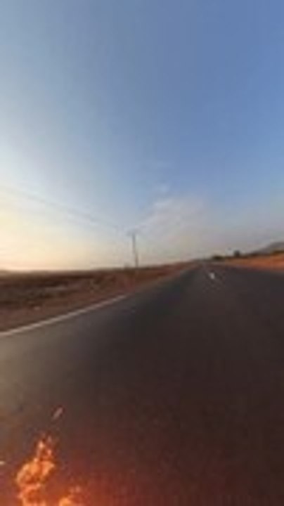 Bike Catches Fire During Road Trip