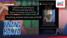 Kampo ni Ramil Madriaga, nanindigang may iniregalo siyang painting kay VP Duterte na magpapatunay na magkakilala sila | Unang Balita