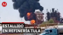 Explosión en planta HDR de Pemex moviliza a cuerpos de emergencia en Hidalgo