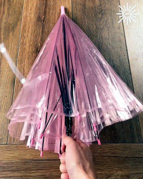 Ceiling painting hack, keep drips away with an umbrella! ☂️