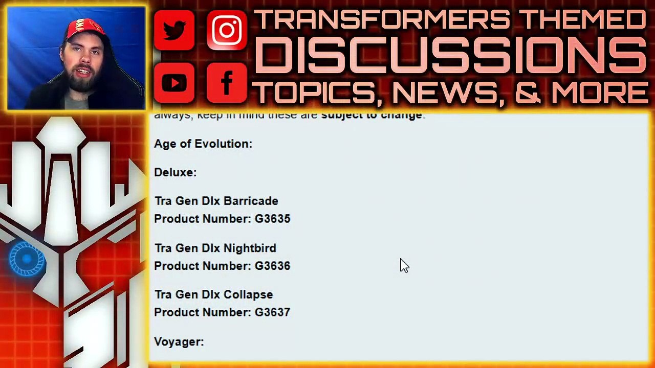 2027 Transformers Age of EVOLUTION Animated Lugnut, Energon Scorponok, Barricade & More - TF-Talk