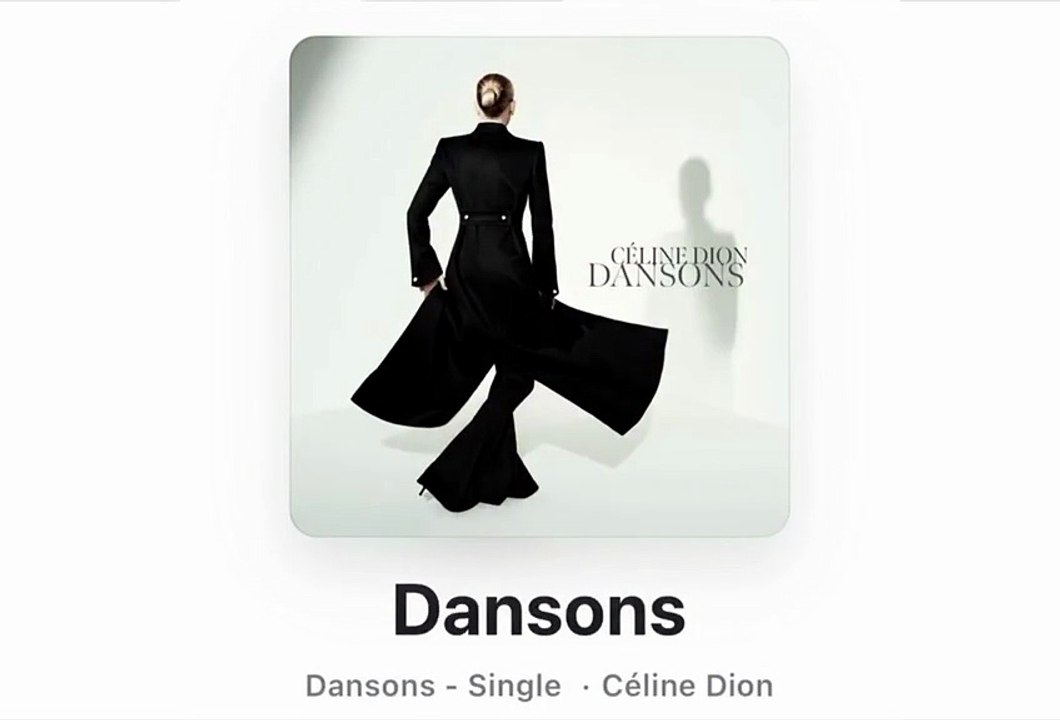 Découvrez "Dansons", le nouveau titre évènement de Céline Dion écrit par Jean-Jacques Goldman, qui est sorti à minuit : Alors ça vaut quoi ?