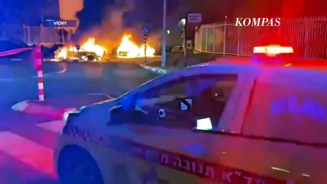 Rudal Hizbullah Bombardir Langit Israel! Kota Nahariya Terbakar