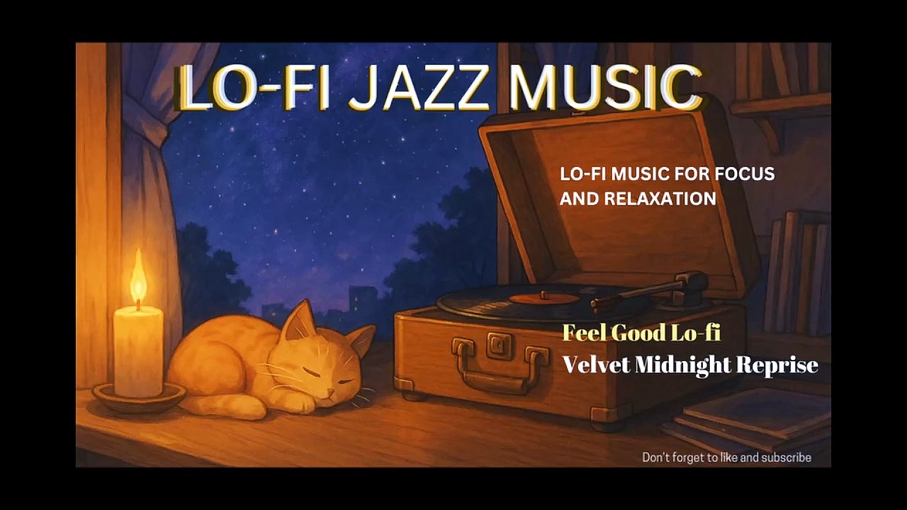 Velvet Midnight Reprise - Lo-fi jazz music for focus, rest and relaxation